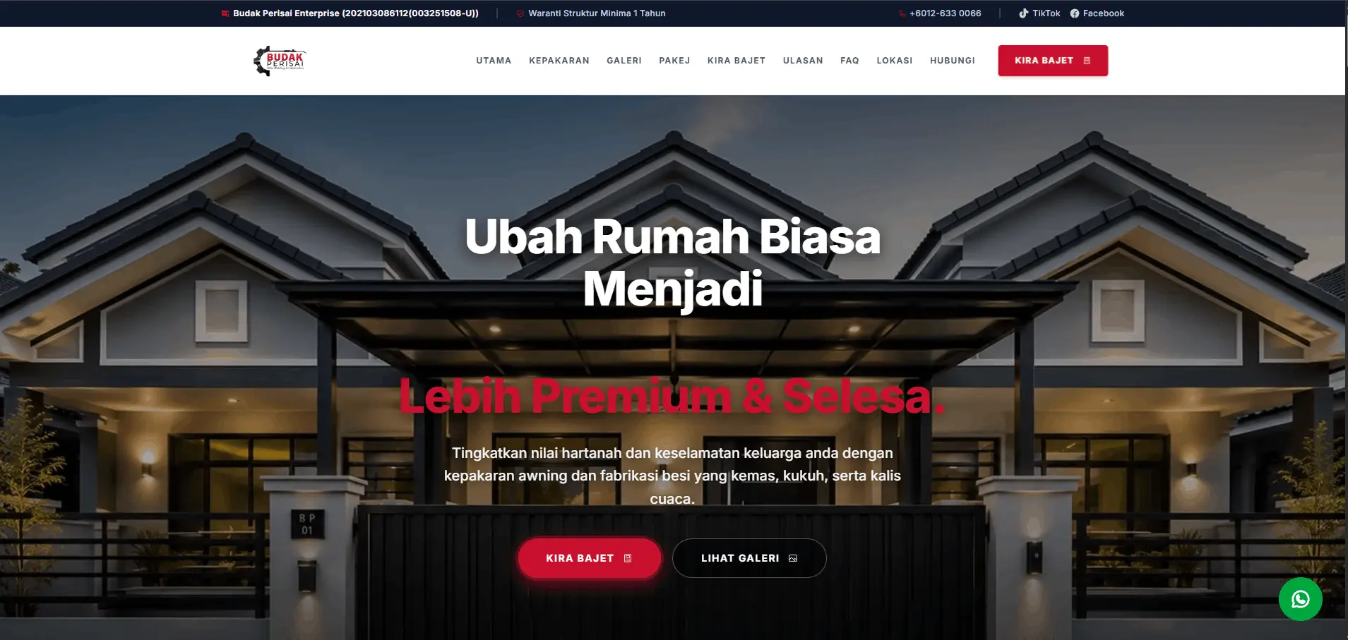 Website Budak Perisai HQ