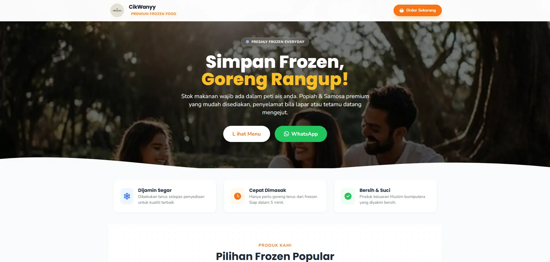 Website CikWanyy Frozen Food